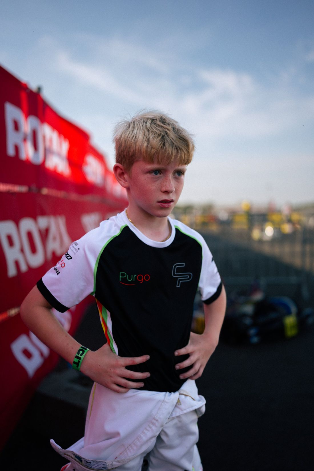 Portrait of Charlie Page in the paddock